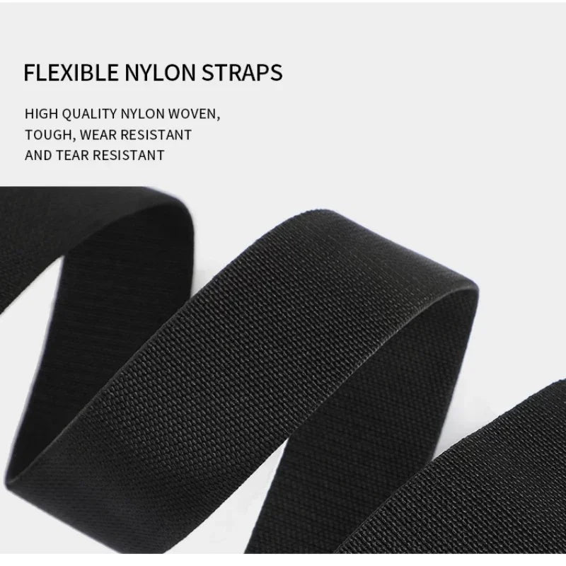 New Quick Release Pluggable Buckle Sports Belt Breathable ElasticMen Belts For Men Elastic Pants Belt