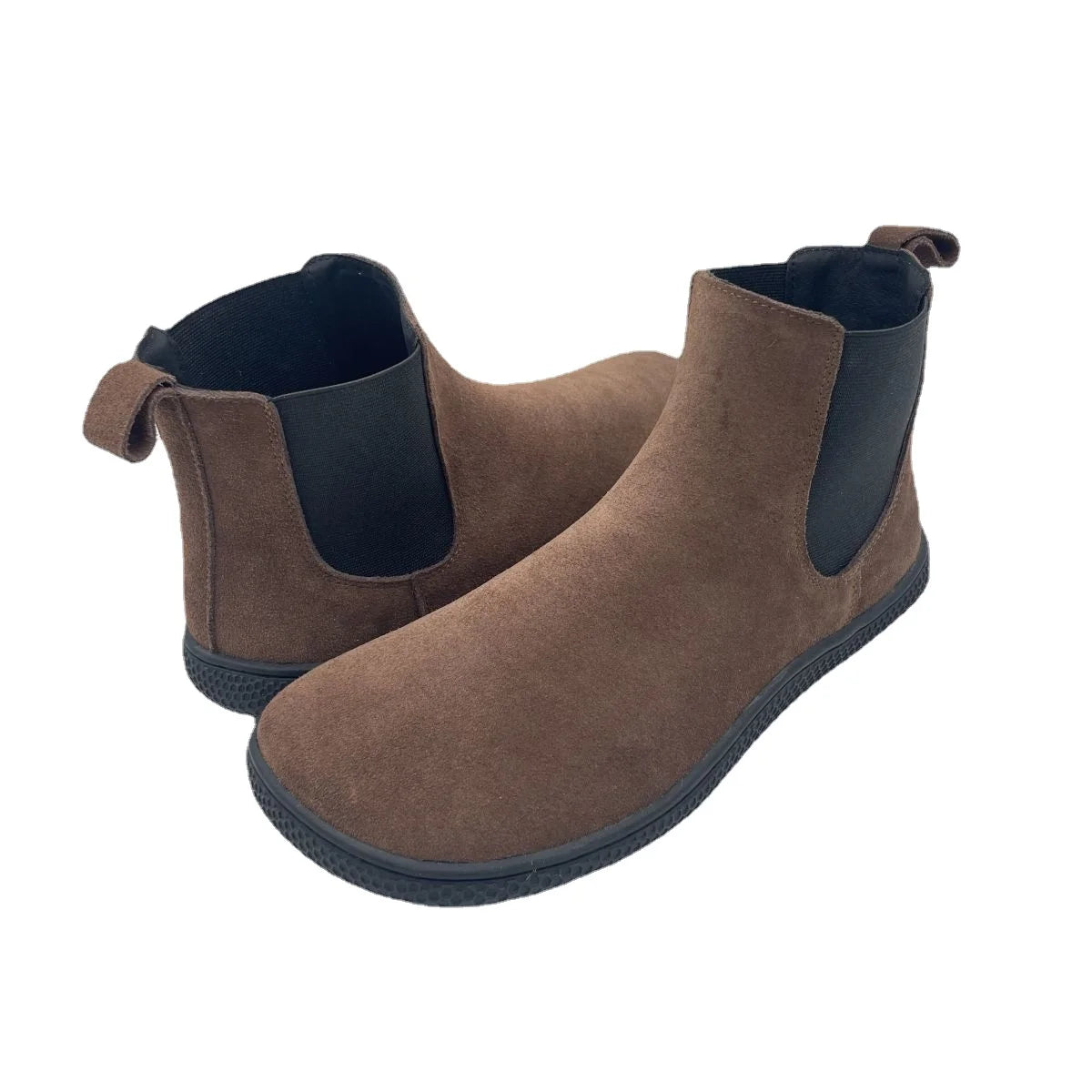 Tipsietoes Chelsea Barefoot Spring Autumn Genuine Cow Suede Waterproof Leather Boots With Leather Linning Inside For Women