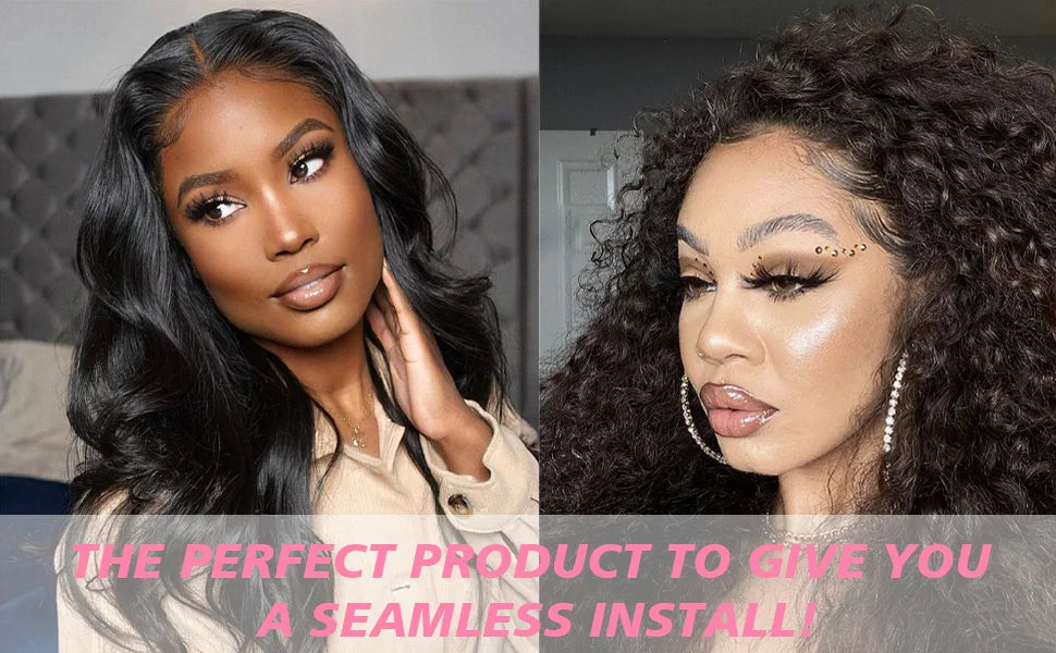 Wig Styling Installation Kit for Women Fast Dry Melting Spray Smooth Wigs Wax Stick Long-Lasting Control Edge Gel and Tools 5pcs