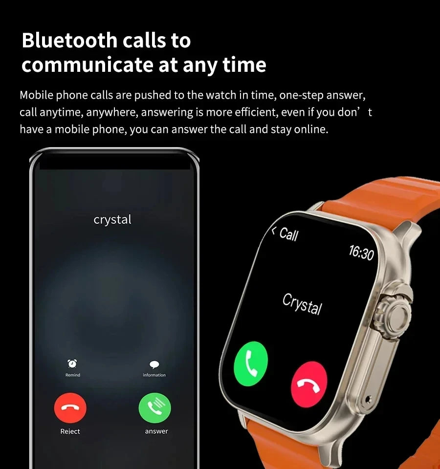 KESHUYOU T800 Ultra Smart Watch 8 For Men And Women With Bluetooth Call 1.99 Inch Hd Screen Smartwatch