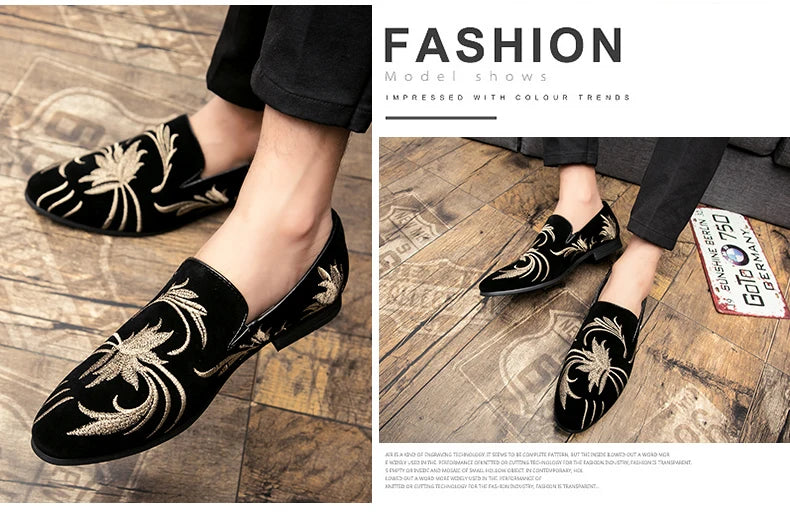 Fashion Casual Leather Shoes For Men Comfortable Slip On Loafers Men Summer High Quality Social Shoes Male Large Size Flat Shoes
