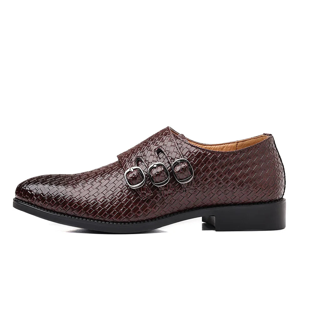 Knit Men's Leather Shoes Formal Business Dress Shoes for Men Classic Casual  Luxury Formal Shoes Derby Party Oxford Men Footwear