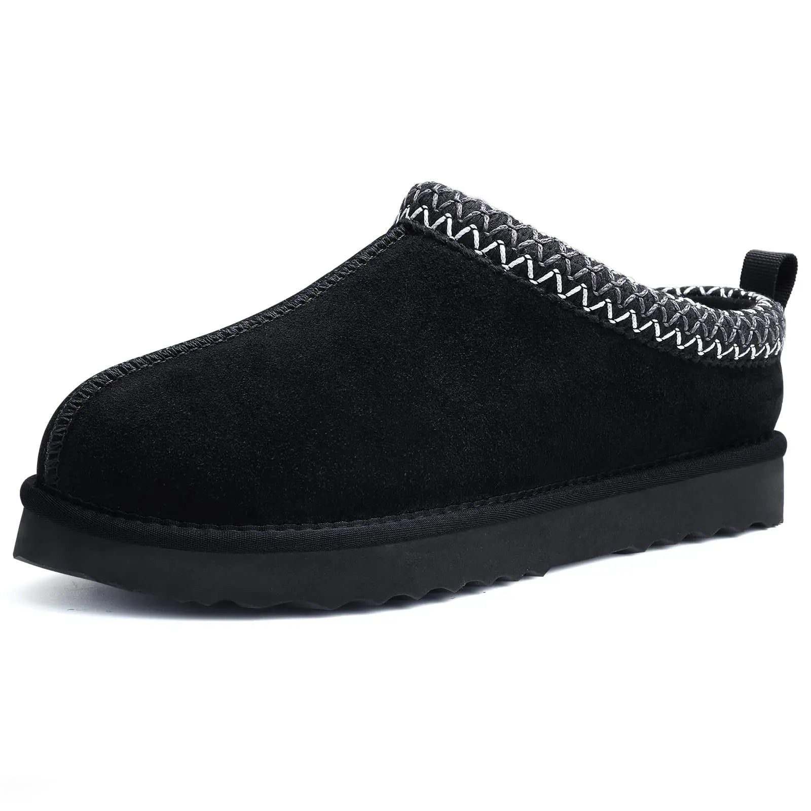 Shevalues Winter Genuine Suede Snow Boots For Women Fuzzy Cozy Warm House Cotton Boots Water Resistant Non-slip Fur Ankle Boots