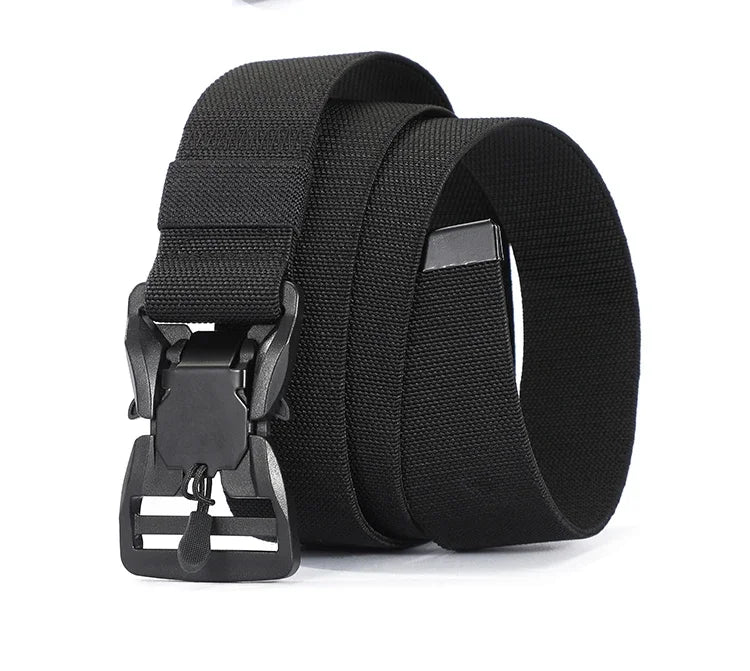 New Quick Release Pluggable Buckle Sports Belt Breathable ElasticMen Belts For Men Elastic Pants Belt