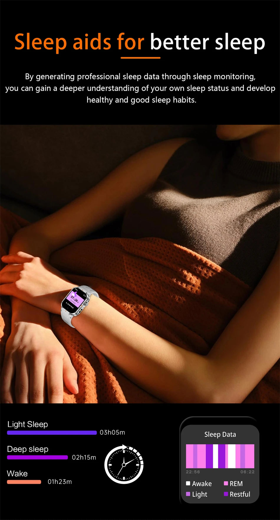 2025 New Professional Sports Smart Watch Men 2.01'' Large Screen Bluetooth Call Watches Flashlight Waterproof Outdoor Smartwatch