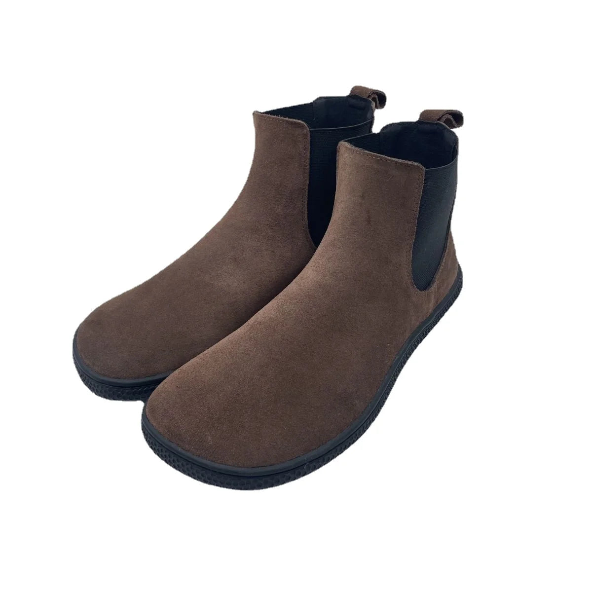Tipsietoes Chelsea Barefoot Spring Autumn Genuine Cow Suede Waterproof Leather Boots With Leather Linning Inside For Women