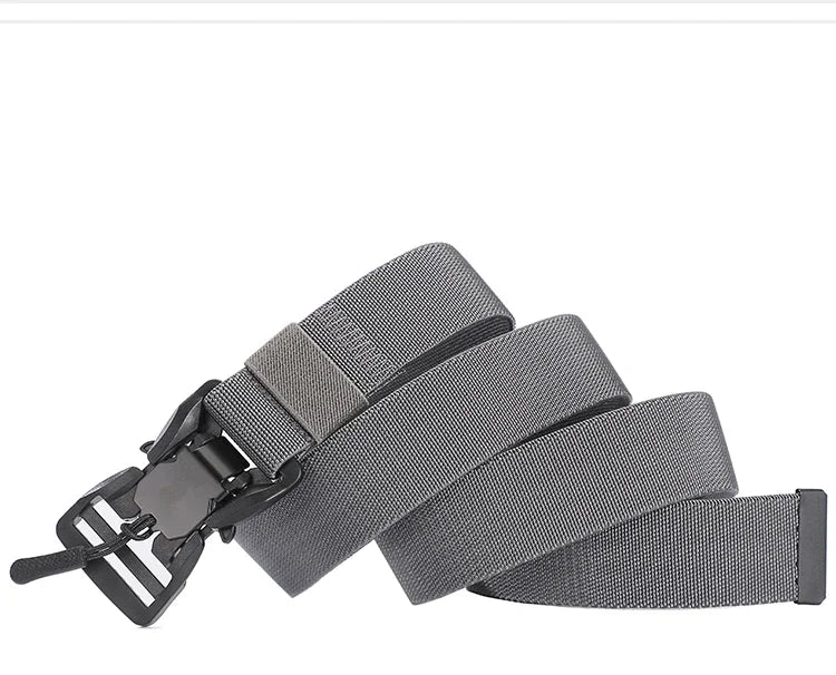 New Quick Release Pluggable Buckle Sports Belt Breathable ElasticMen Belts For Men Elastic Pants Belt