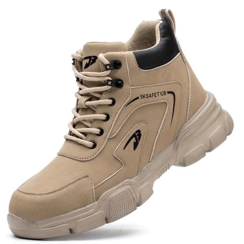 Latest Design Winter Plush Safety Boots Men Waterproof Steel Toe Indestructible Shoes Anti Smashing Puncture Proof Male Footwear