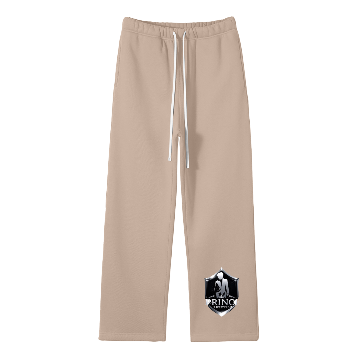 Unisex Solid Color Fleece Straight Leg Pants