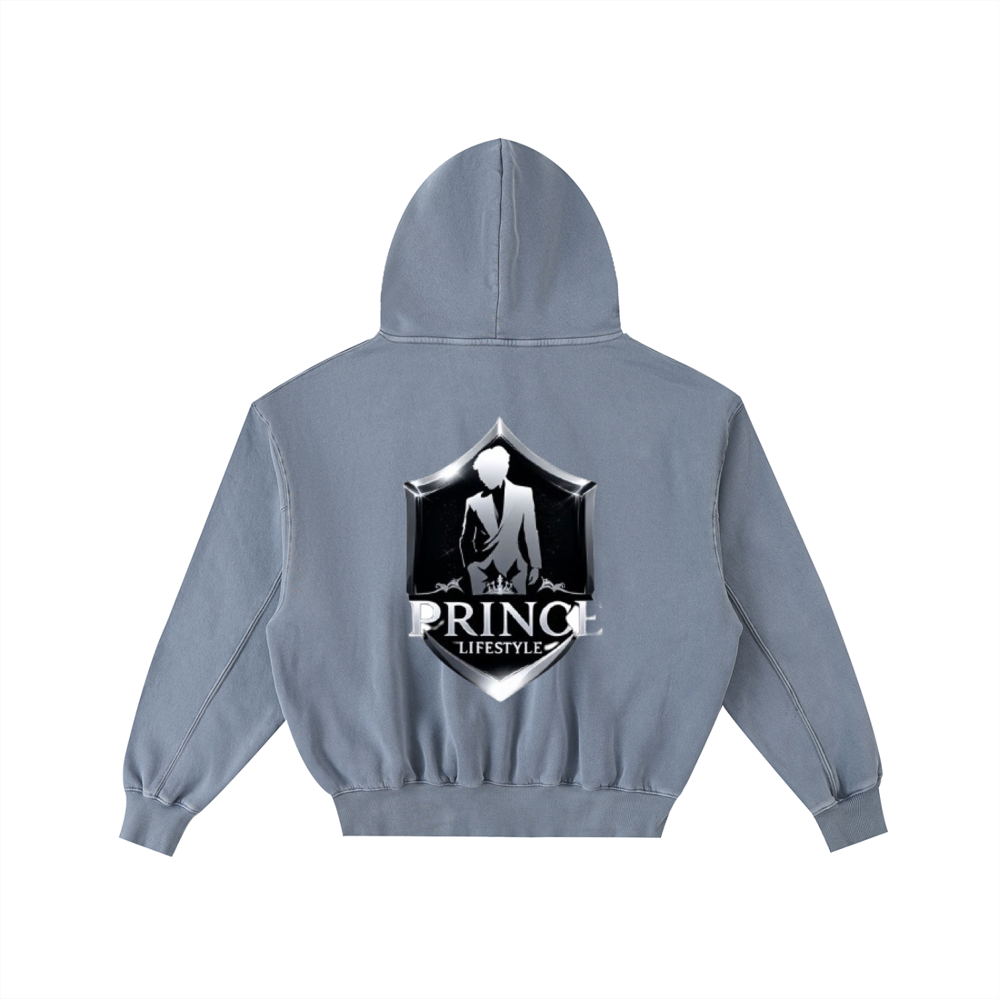 Frayed Enzyme Washed Fleece Hoodie