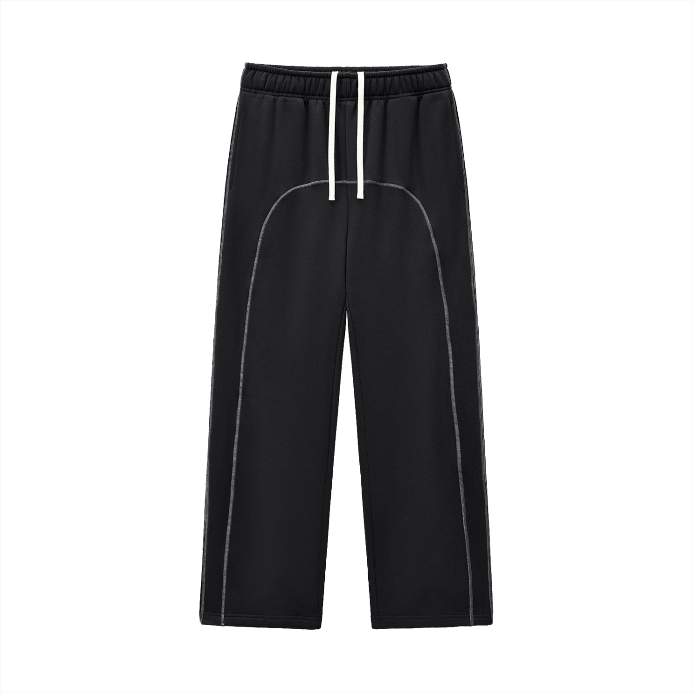 PrinceLife Contrast-Stitched Fleece Sweatpants