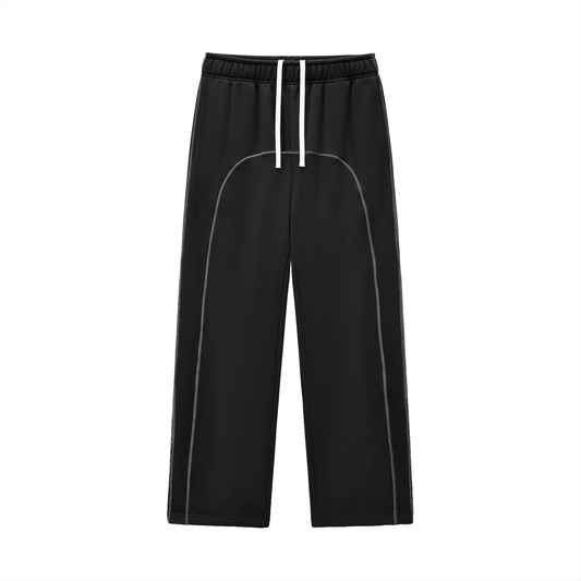 PrinceLife Contrast-Stitched Fleece Sweatpants