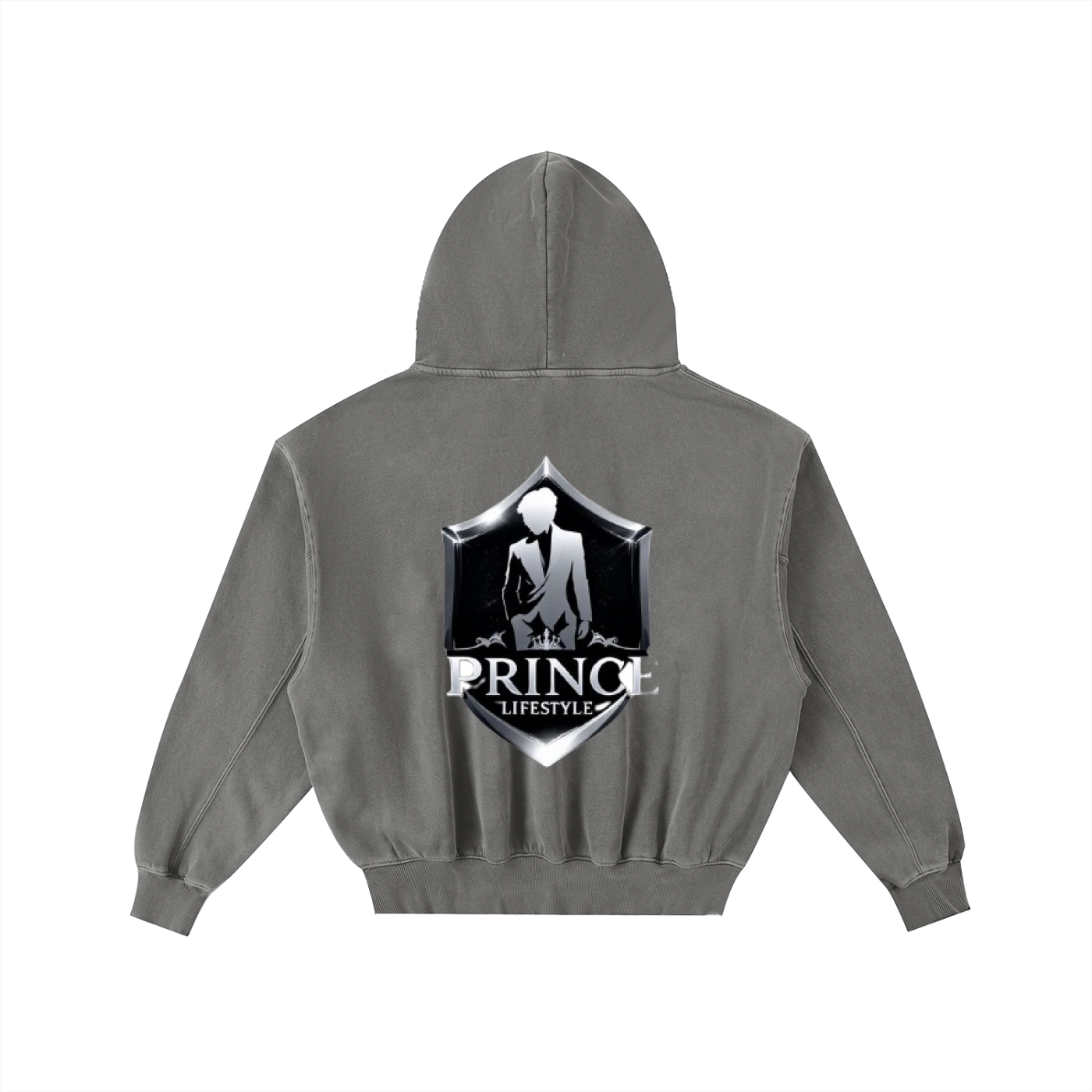 Frayed Enzyme Washed Fleece Hoodie